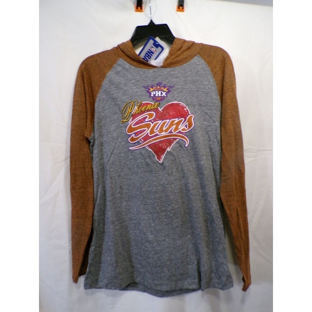 Phoenix Suns Women's Long Sleeve Hooded Tee Raglan Large L